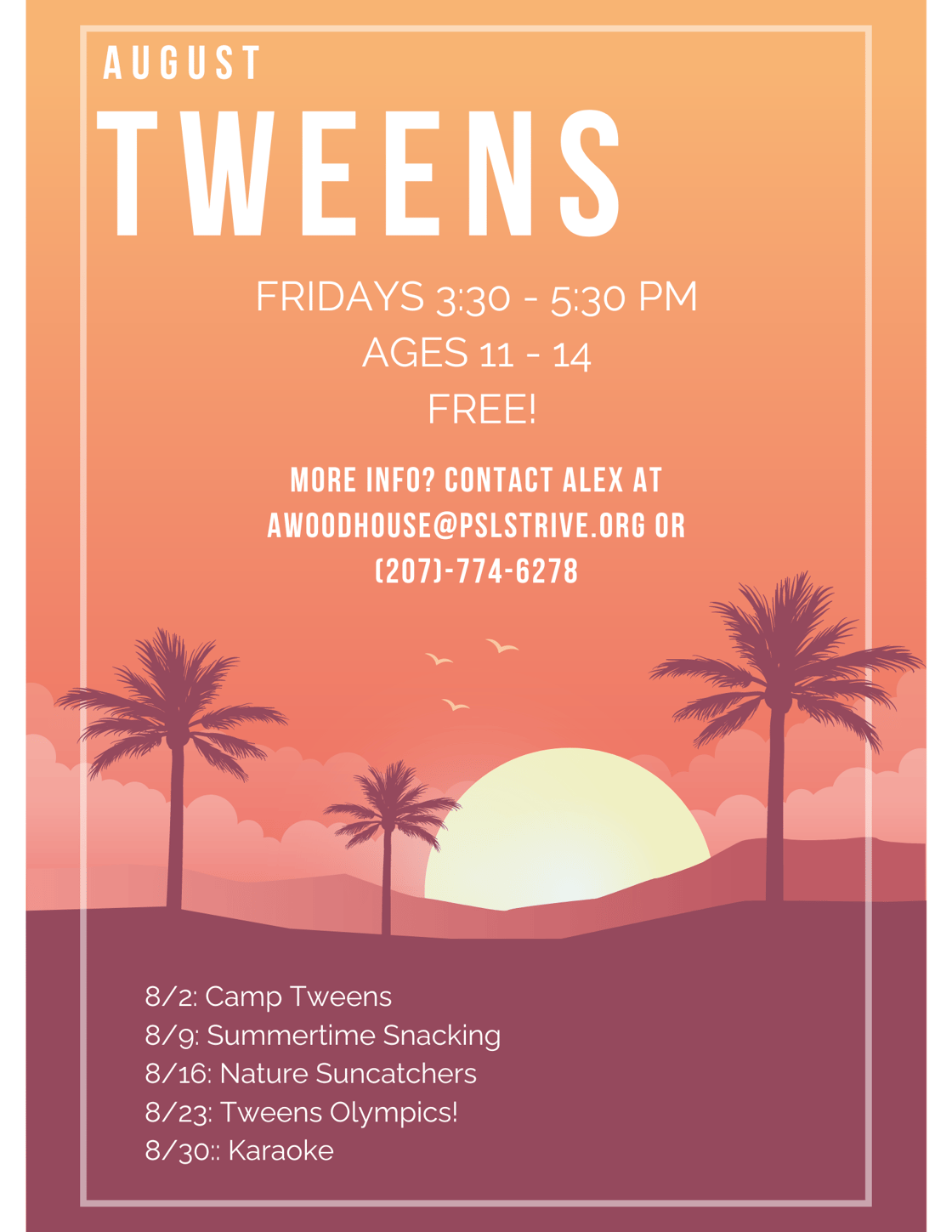 August Tweens 2024