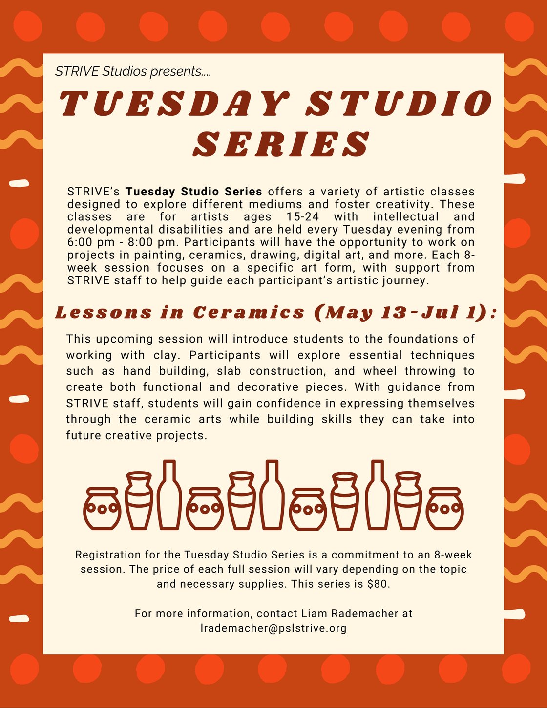 Ceramics - Tuesday Studio Series