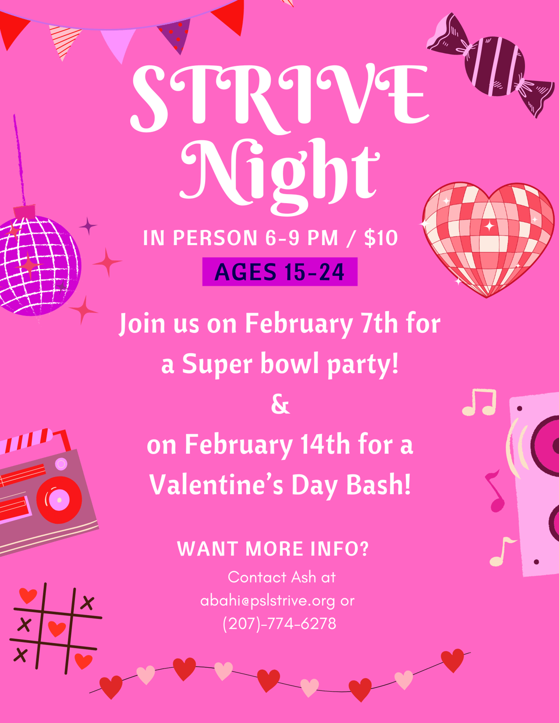 February STRIVE Night Flyer 2025