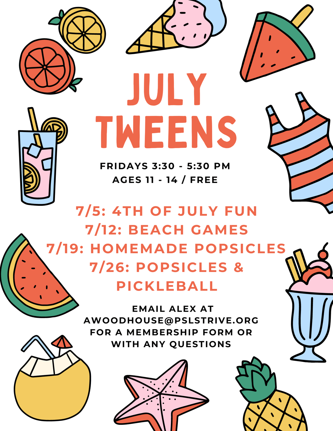 JULY TWEENS