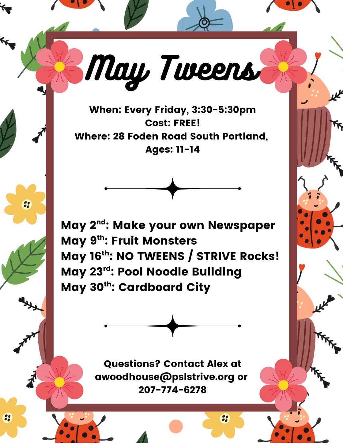 May 2025 flyers 