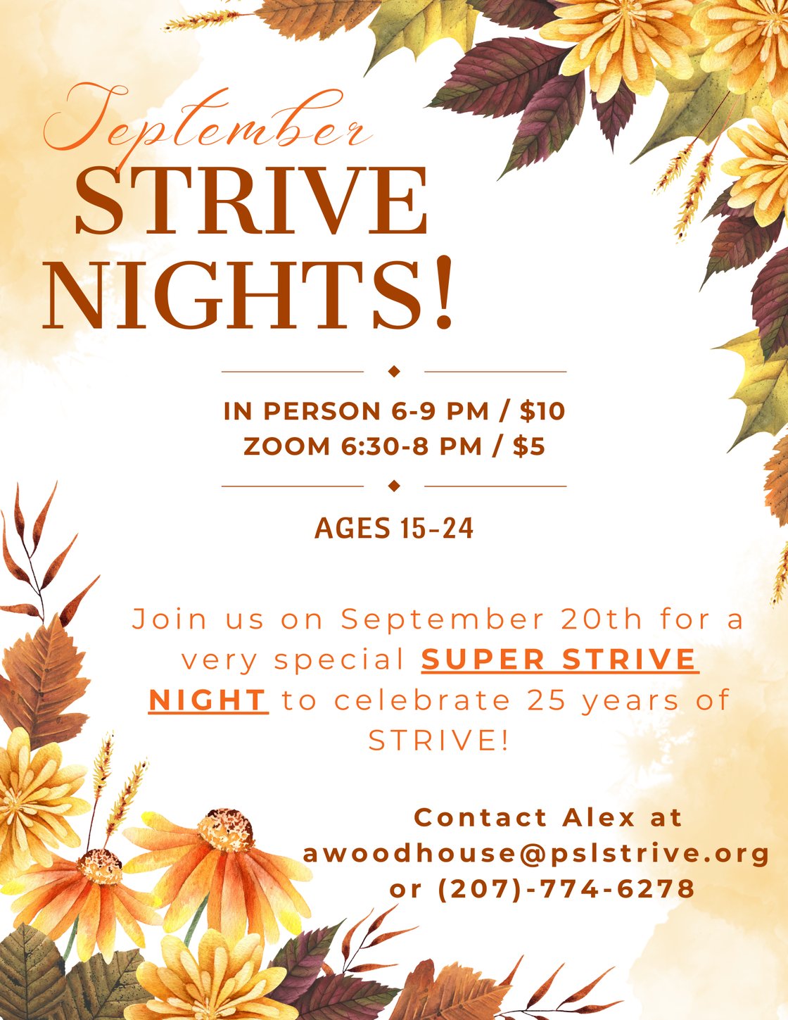 SN September 2024 flyer