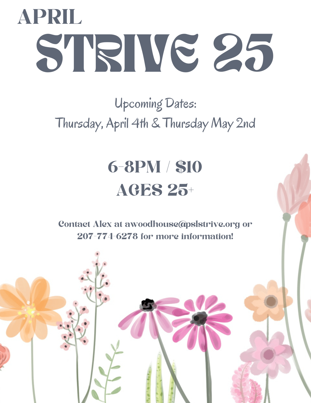 STRIVE 25 April Flyer