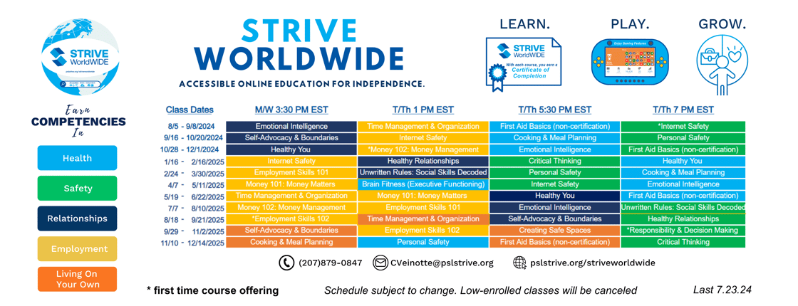SWW Schedule Updated july